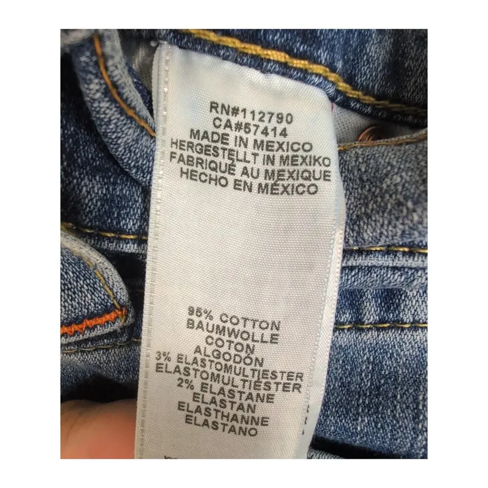 True Religion slim blue jeans Size 32/34 Y2K Retro Streetwear Western Denim